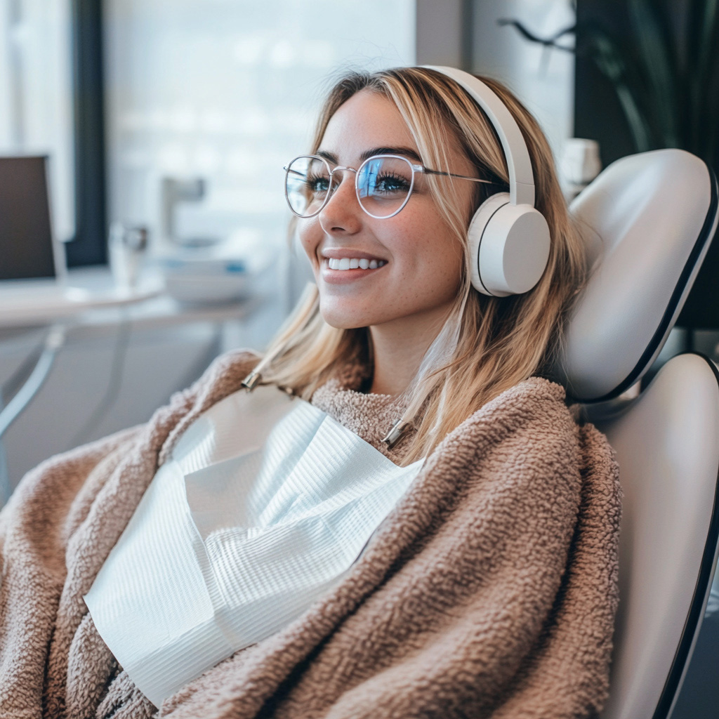 Lifestyle photo of a dental consultation and patient care